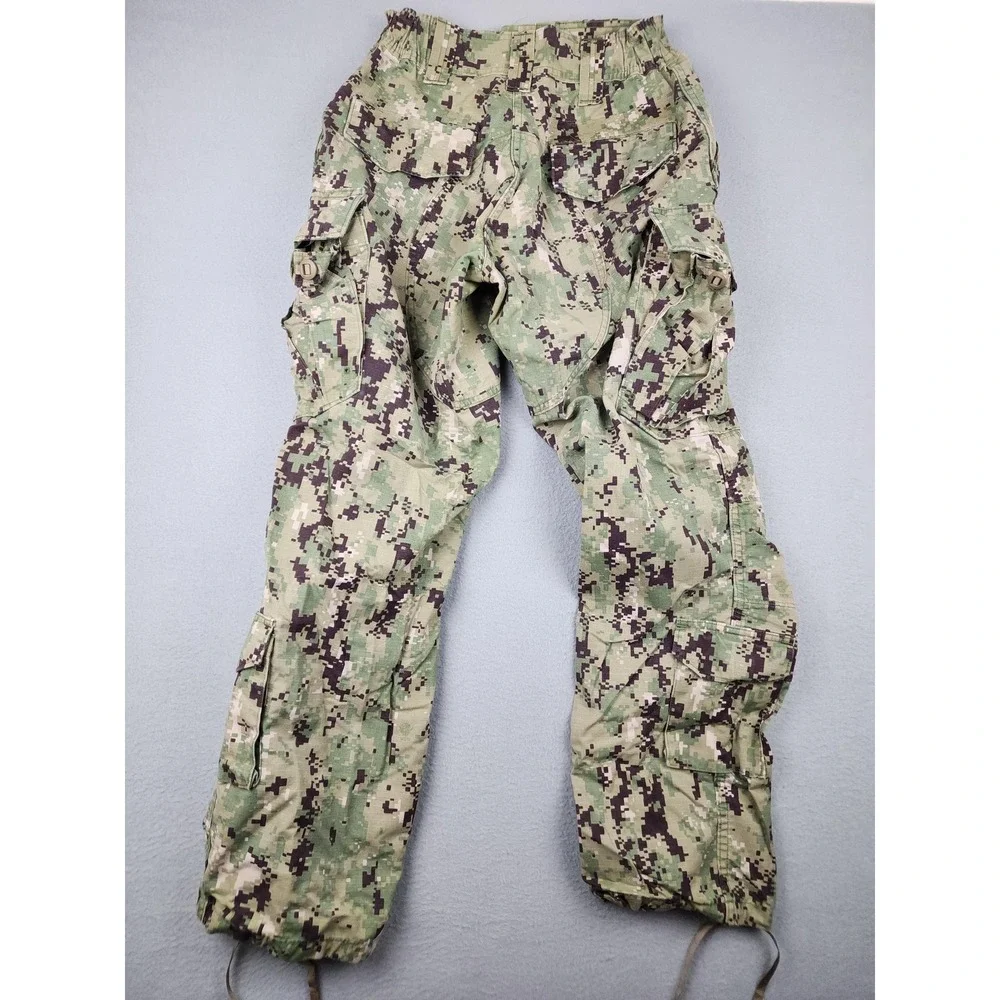 Silver Oak Leaf Pants Mens Small Short Green NWU Type III Camo Cargo Working